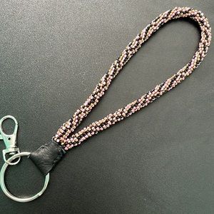 Wristlet beaded keychain.